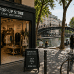 Pop-up shop near Canal Saint-Martin in Paris