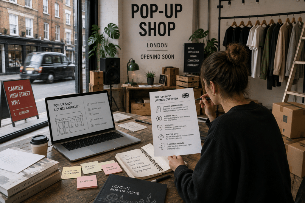 Pop-up shop licensing & regulations in the UK